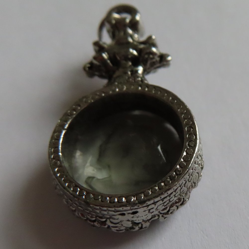 Cameo glass pendant vintage 1960's smoky - Picture 15 of 16